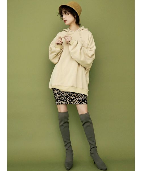 GYDA(ジェイダ)の「インストームニーハイブーツ(ブーツ・レディース・ブラック/ベージュ・SMALL/MEDIUM/LARGE)」の5枚目の写真