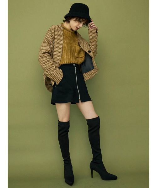 GYDA(ジェイダ)の「インストームニーハイブーツ(ブーツ・レディース・ブラック/ベージュ・SMALL/MEDIUM/LARGE)」の13枚目の写真