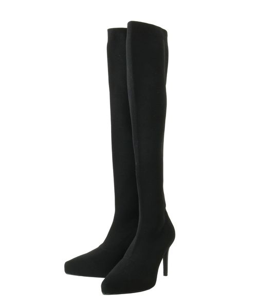 GYDA(ジェイダ)の「インストームニーハイブーツ(ブーツ・レディース・ブラック/ベージュ・SMALL/MEDIUM/LARGE)」の16枚目の写真