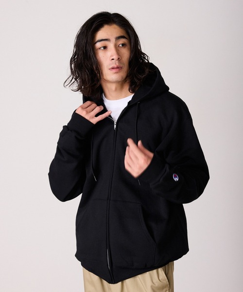 セール】【champion】 チャンピオン ライト裏起毛 ジップパーカー