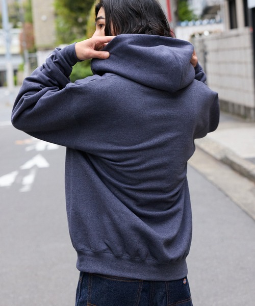 Champion（チャンピオン）の「【champion】 チャンピオン ライト裏起毛 ジップパーカー フーディー ワンポイント オーバーサイズ 2026年春夏（パーカー・メンズ・ブラック/グレー/シルバーグレー/マルーン/チャコール/ネイビー・M/S/L/XL）」の21枚目の写真