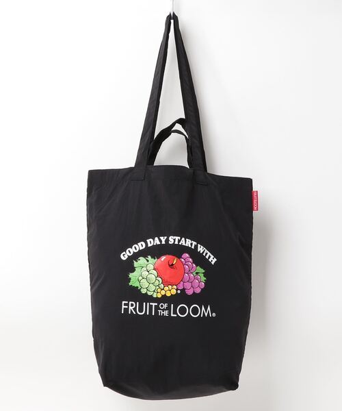 FRUIT OF THE LOOM(フルーツオブザルーム)の「FRUIT OF THE LOOM MULTI COLOR TOTE BAG M(トートバッグ・レディース・ブラック/ホワイト・FREE)」の7枚目の写真
