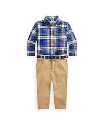 POLO RALPH LAUREN CHILDRENSWEAR（ポロ ラルフ ローレン チルドレンズウェア）の「シャツ、ベルト＆パンツ セット（ベビーギフト・キッズ）」