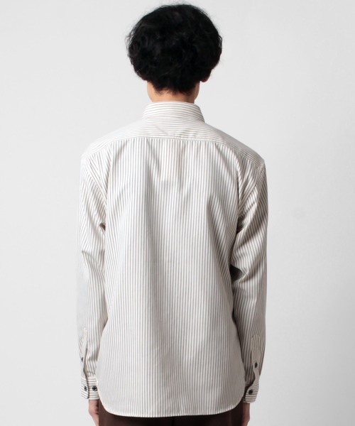 SMITH'S(スミス)の「【SMITH'S/スミス】 ツイルワークシャツ 切替ポケット /オーバーシャツ ジャケット(シャツ/ブラウス・メンズ・ネイビー/ブラック/オフホワイト/ベージュ・L/M/XL)」の14枚目の写真