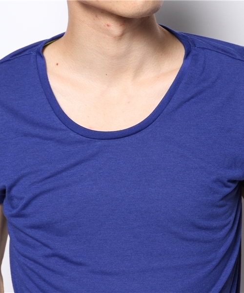NIKE（ナイキ）の「ウィメンズ ナイキ クラブ ボーイフレンド NIKE BOYFRIEND TEE 633442（Tシャツ/カットソー・レディース・グレー/ブルー・MEDIUM）」の6枚目の写真