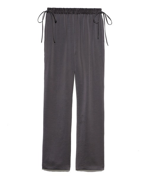 Mila Owen(ミラオーウェン)の「サイドリボンウエストゴムサテンパンツ(その他パンツ・レディース・チャコールグレー/ベージュ/マルチ・1/0)」の20枚目の写真