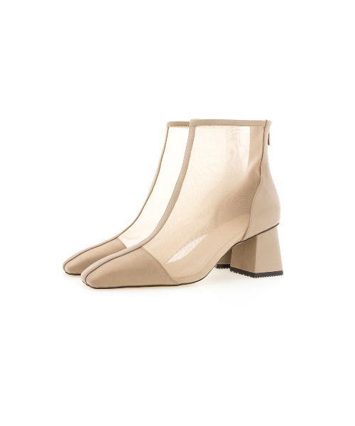 RANDA(ランダ)の「ソフト シースルーショートブーツ(ブーツ・レディース・ベージュ/ブラウン/ブラック・L/S/M/LL)」の16枚目の写真