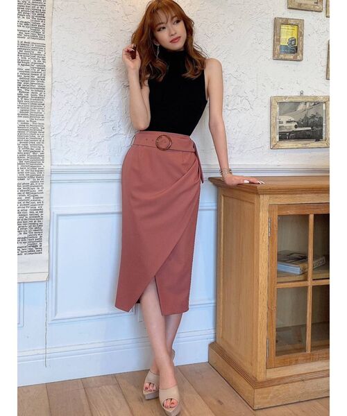 RESEXXY（リゼクシー）の「タックペンシルスカート（スカート・レディース・ブラック/ベージュ/ピンク・FREE）」の17枚目の写真