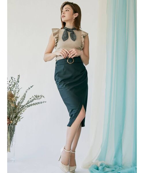 RESEXXY（リゼクシー）の「タックペンシルスカート（スカート・レディース・ブラック/ベージュ/ピンク・FREE）」の11枚目の写真