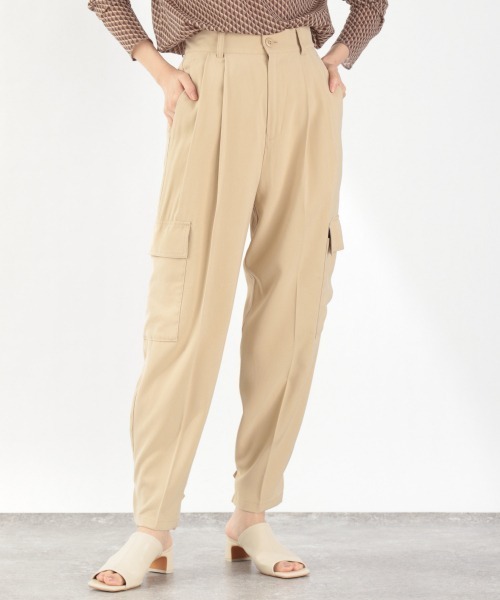 LOWRYS FARM（ローリーズファーム）の「スソシボリサイドポケットパンツ　934903（その他パンツ・レディース・ベージュ/ブラウン/グリーン・FREE）」の8枚目の写真