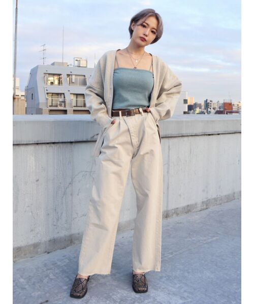 EMODA（エモダ）の「ボックスキャミ（キャミソール・レディース・ブラック/ミント/ホワイト・FREE）」の10枚目の写真