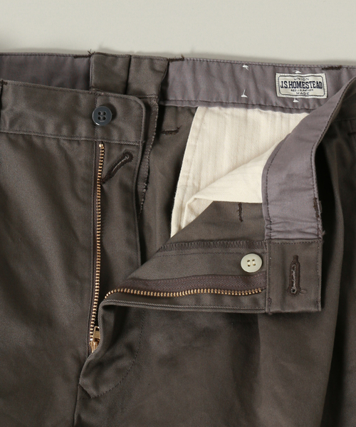 JOURNAL STANDARD J.S HOMESTEAD(ジャーナルスタンダードホームステッド)の「HEAVY WEAPON 2-TUCK OFFICER CROPPED(その他パンツ・メンズ・ブラック/ベージュ/グレー/キャメル・SMALL/MEDIUM/LARGE)」の16枚目の写真