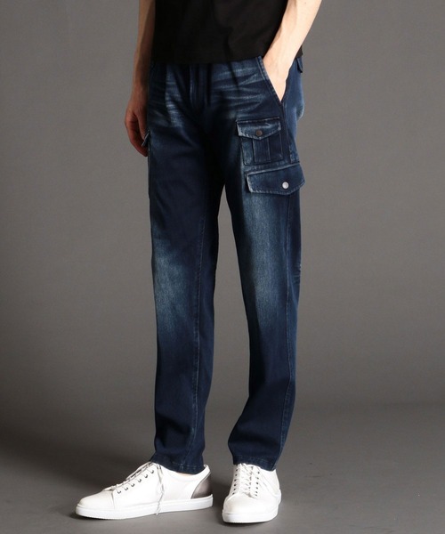 HIDEAWAYS NICOLE(ハイダウェイニコル)の「イージーカーゴパンツ(カーゴパンツ・メンズ・ホワイト/ネイビー/ブラック/カーキ・MEDIUM/SMALL/LARGE)」の1枚目の写真