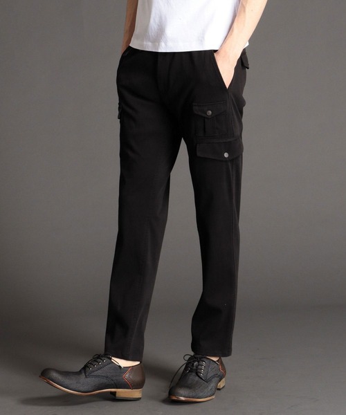 HIDEAWAYS NICOLE(ハイダウェイニコル)の「イージーカーゴパンツ(カーゴパンツ・メンズ・ホワイト/ネイビー/ブラック/カーキ・MEDIUM/SMALL/LARGE)」の3枚目の写真