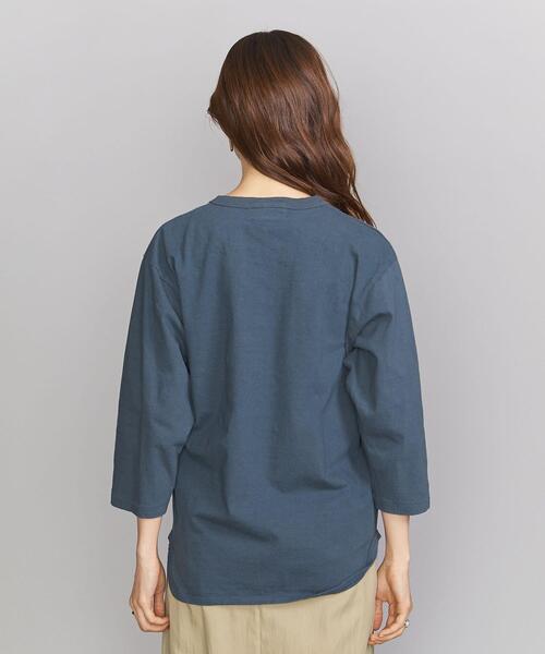 bibmilk（ビブミルク）の「＜bibmilk＞∴ベースボールTシャツ（Tシャツ/カットソー・レディース・ブラック/ネイビー/オフホワイト・FREE）」の4枚目の写真