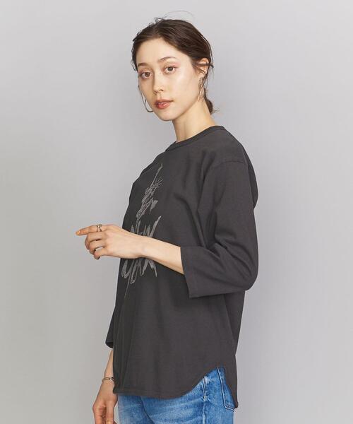 bibmilk（ビブミルク）の「＜bibmilk＞∴ベースボールTシャツ（Tシャツ/カットソー・レディース・ブラック/ネイビー/オフホワイト・FREE）」の9枚目の写真