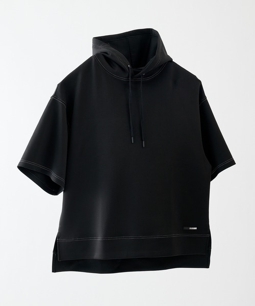 COLONY 2139(コロニートゥーワンスリーナイン)の「エアリーダンボール半袖パーカー(パーカー・メンズ・ホワイト/ブラック/サックスブルー・MEDIUM/LARGE)」の2枚目の写真