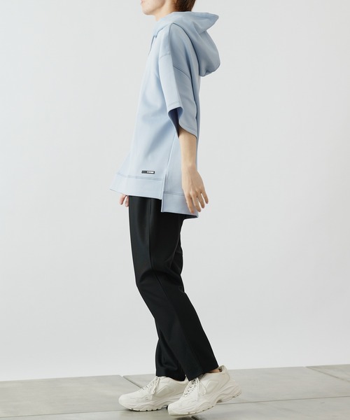 COLONY 2139(コロニートゥーワンスリーナイン)の「エアリーダンボール半袖パーカー(パーカー・メンズ・ホワイト/ブラック/サックスブルー・MEDIUM/LARGE)」の11枚目の写真