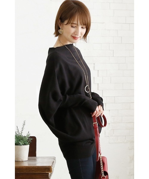 ElegChic(エレグシック)の「リブスリーブアシンメトリーニット(ニット/セーター・レディース・ライトグレー/ブラウン/ブラック・4L/M/XL)」の18枚目の写真