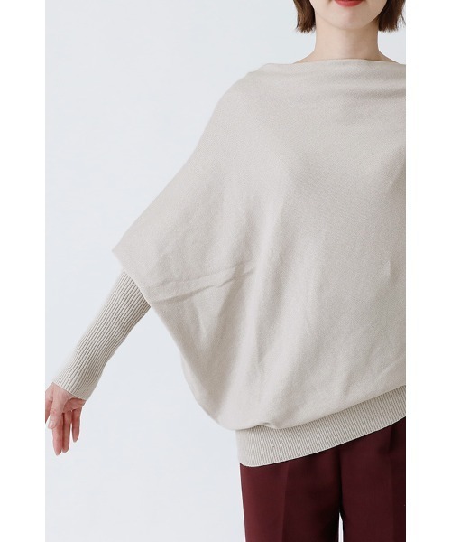 ElegChic(エレグシック)の「リブスリーブアシンメトリーニット(ニット/セーター・レディース・ライトグレー/ブラウン/ブラック・4L/M/XL)」の20枚目の写真