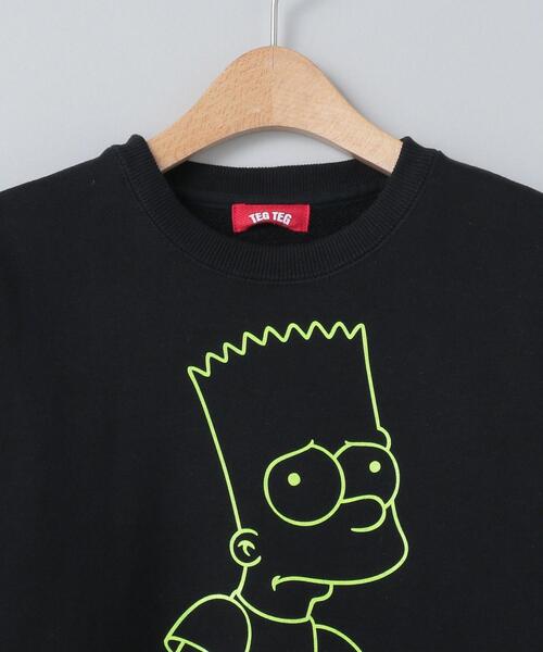 TEG TEG（テグテグ）の「＜TEG TEG＞BART CREW NECK SWEAT/スウェット（スウェット・レディース・ブラック/イエロー・110/130/150）」の4枚目の写真