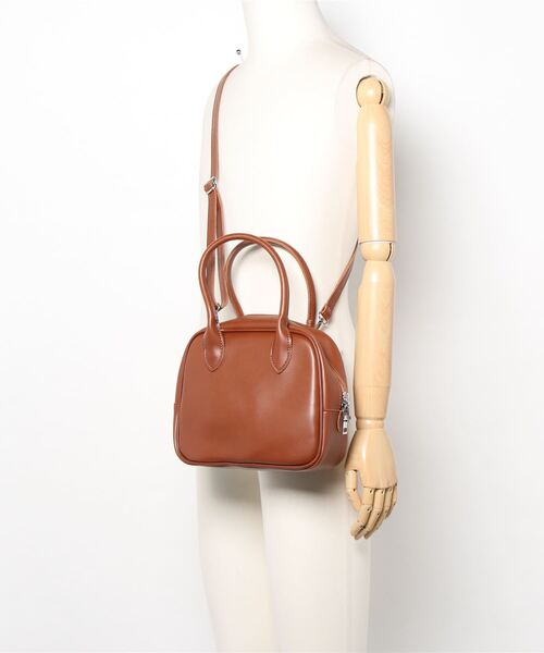 aimoha（アイモハ）の「シンプル2WAYバッグ（ショルダーバッグ・レディース・ブラウン/ベージュ/ワインレッド/ブラック・FREE）」の7枚目の写真