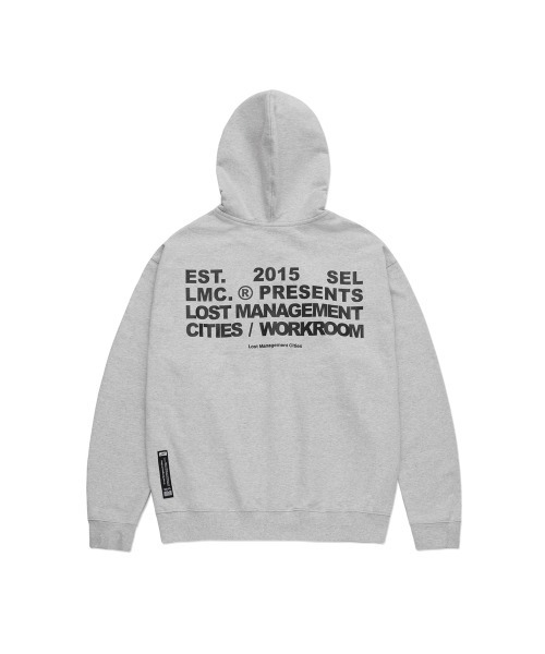 LMCの「21SSM WORKROOM ZIPUP HOODIE(パーカー・メンズ・グレー/ブラック・L/S/M)」の2枚目の写真