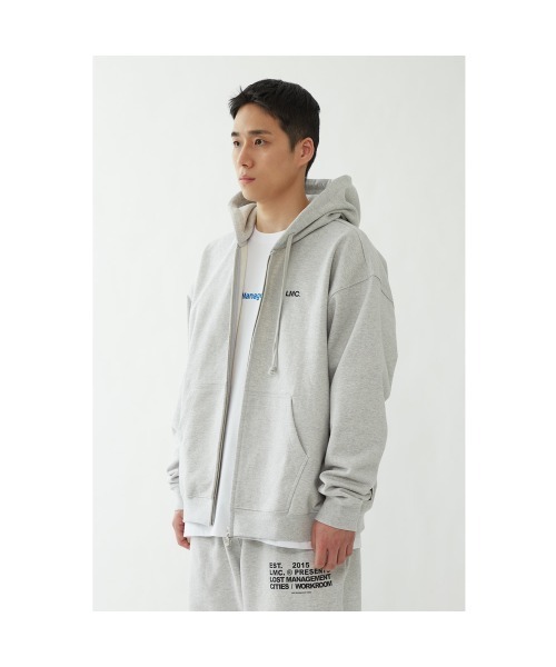 LMCの「21SSM WORKROOM ZIPUP HOODIE(パーカー・メンズ・グレー/ブラック・L/S/M)」の10枚目の写真