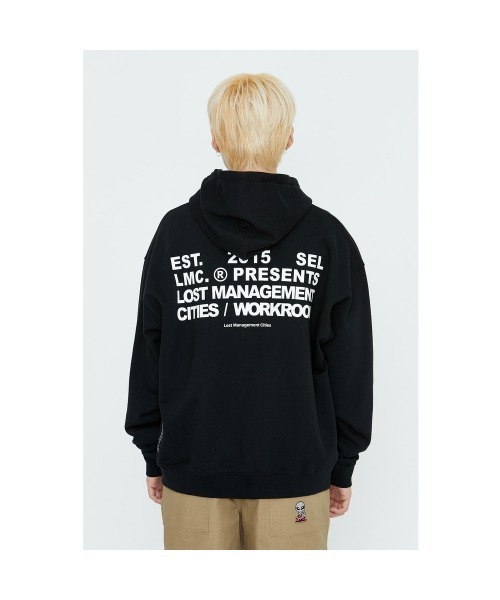 LMCの「21SSM WORKROOM ZIPUP HOODIE(パーカー・メンズ・グレー/ブラック・L/S/M)」の4枚目の写真
