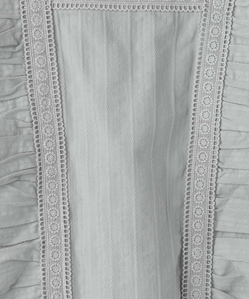 Heather（ヘザー）の「コットンフリル半袖ブラウス　948903（シャツ/ブラウス・レディース・ホワイト/ブラック/グレー系/オレンジ/ブラック系その他/ホワイト系その他/ミント/ブラック系/オフホワイト・FREE）」の22枚目の写真