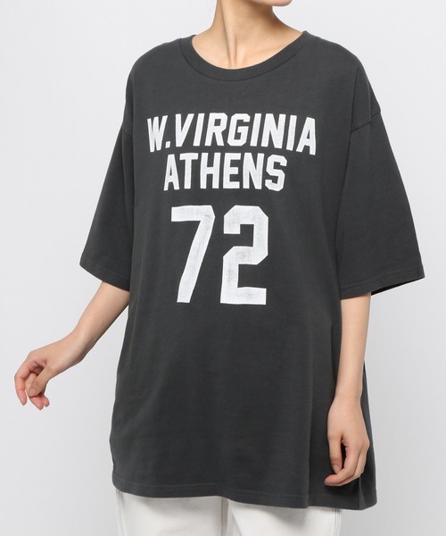 niko and...（ニコアンド）の「アソートロゴロング丈Tシャツ（Tシャツ/カットソー・レディース・クリーム/チャコール/オフホワイト/ブラック・FREE）」の16枚目の写真