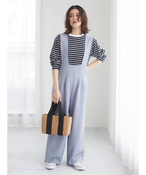 Green　Parks（グリーンパークス）の「・ワイドテープかごバッグ＊（かごバッグ・レディース・キャメル/ブラック・FREE）」の6枚目の写真