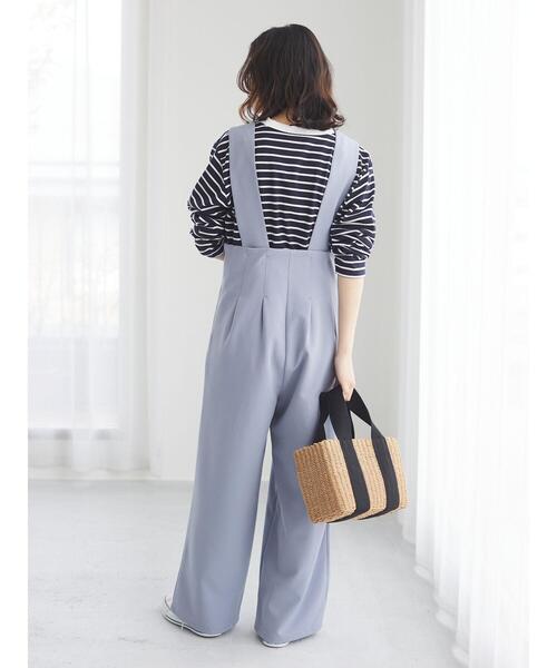 Green　Parks（グリーンパークス）の「・ワイドテープかごバッグ＊（かごバッグ・レディース・キャメル/ブラック・FREE）」の4枚目の写真