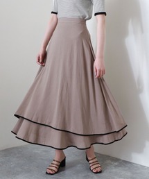 パイピングティアードスカート