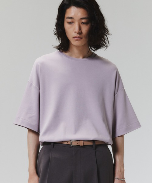 WYM LIDNM（ウィム バイ リドム）の「36G DRAPE OVERSIZED T-SHIRT（Tシャツ/カットソー・メンズ・パープル系その他/アッシュブラウン/ベージュ/ブルー・L/M/S）」の4枚目の写真