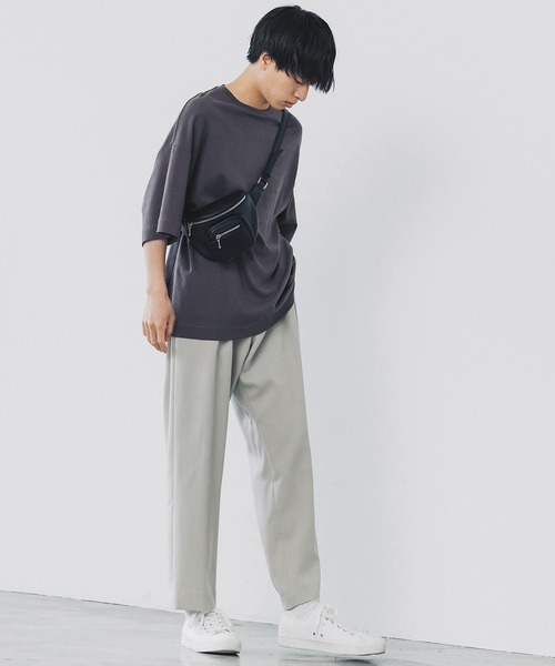 WYM LIDNM（ウィム バイ リドム）の「36G DRAPE OVERSIZED T-SHIRT（Tシャツ/カットソー・メンズ・パープル系その他/アッシュブラウン/ベージュ/ブルー・L/M/S）」の12枚目の写真