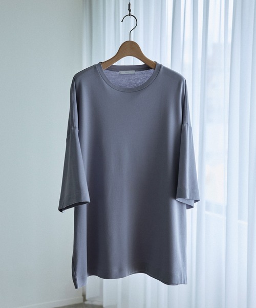 WYM LIDNM（ウィム バイ リドム）の「36G DRAPE OVERSIZED T-SHIRT（Tシャツ/カットソー・メンズ・パープル系その他/アッシュブラウン/ベージュ/ブルー・L/M/S）」の16枚目の写真