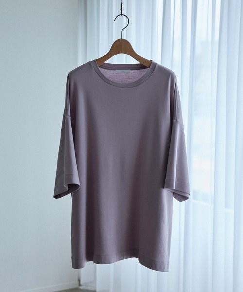 WYM LIDNM（ウィム バイ リドム）の「36G DRAPE OVERSIZED T-SHIRT（Tシャツ/カットソー・メンズ・パープル系その他/アッシュブラウン/ベージュ/ブルー・L/M/S）」の17枚目の写真