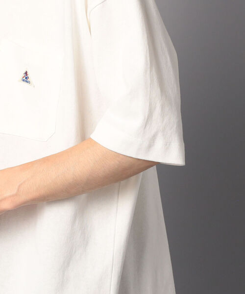 GLOSTER（グロスター）の「【GEVACO/ゲバコ】ワンポイントポケTee #GV167M01（Tシャツ/カットソー・メンズ・ホワイト/ベージュ/サックスブルー・40/38/42/36）」の8枚目の写真