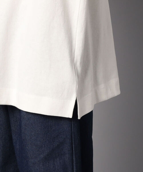 GLOSTER（グロスター）の「【GEVACO/ゲバコ】ワンポイントポケTee #GV167M01（Tシャツ/カットソー・メンズ・ホワイト/ベージュ/サックスブルー・40/38/42/36）」の9枚目の写真