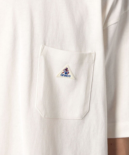 GLOSTER（グロスター）の「【GEVACO/ゲバコ】ワンポイントポケTee #GV167M01（Tシャツ/カットソー・メンズ・ホワイト/ベージュ/サックスブルー・40/38/42/36）」の10枚目の写真