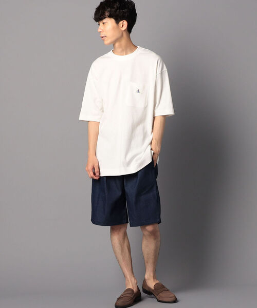 GLOSTER（グロスター）の「【GEVACO/ゲバコ】ワンポイントポケTee #GV167M01（Tシャツ/カットソー・メンズ・ホワイト/ベージュ/サックスブルー・40/38/42/36）」の12枚目の写真