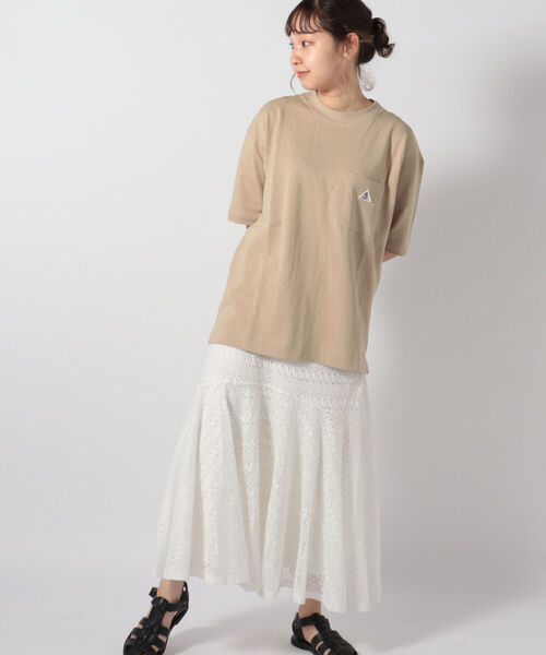 GLOSTER（グロスター）の「【GEVACO/ゲバコ】ワンポイントポケTee #GV167M01（Tシャツ/カットソー・メンズ・ホワイト/ベージュ/サックスブルー・40/38/42/36）」の19枚目の写真