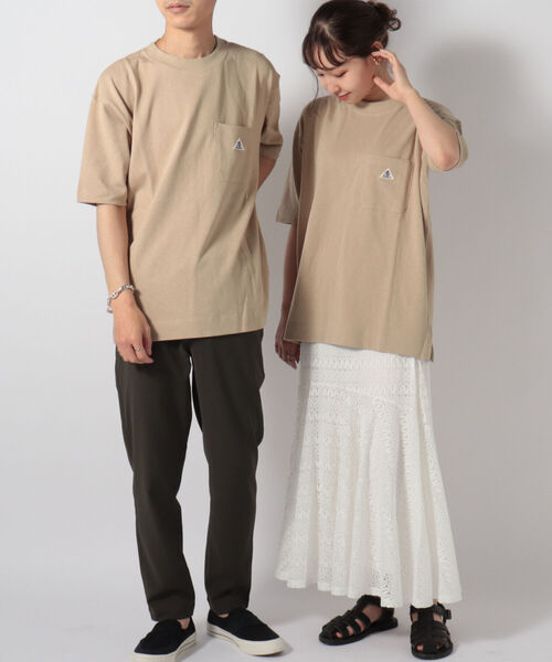 GLOSTER（グロスター）の「【GEVACO/ゲバコ】ワンポイントポケTee #GV167M01（Tシャツ/カットソー・メンズ・ホワイト/ベージュ/サックスブルー・40/38/42/36）」の21枚目の写真
