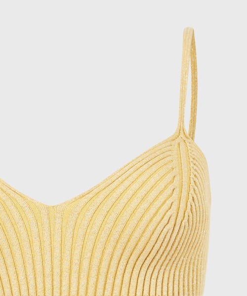 ALLSAINTS（オールセインツ）の「LEXI CROP TOP | LEXI クロップ トップス（キャミソール・レディース・ゴールド・S/M/XS）」の5枚目の写真