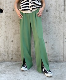 【カラバリ豊富】センタースリットカラースラックス