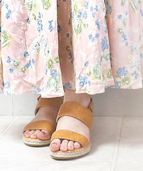 EDWIN（エドウィン）の「【EDWIN】ウエッジソール2ベルトサンダル（サンダル・レディース・ブラック/イエロー/ダークベージュ・LL/S/M/L）」の3枚目の写真