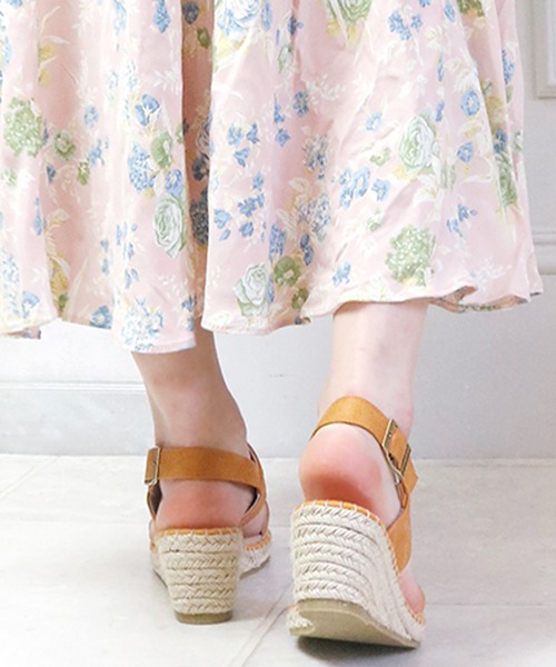 EDWIN（エドウィン）の「【EDWIN】ウエッジソール2ベルトサンダル（サンダル・レディース・ブラック/イエロー/ダークベージュ・LL/S/M/L）」の11枚目の写真