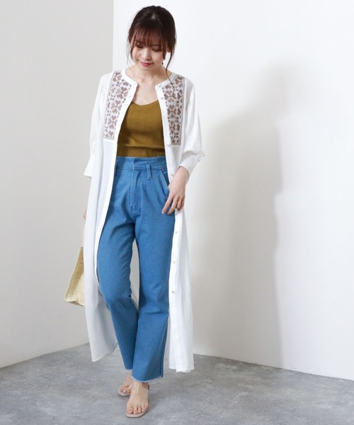 archives（アルシーヴ）の「【入荷禁止】ボリューム袖刺繍ワンピース＋ペチコートSET（ワンピース・レディース・ブルー/オフホワイト/ブラック・MEDIUM）」の10枚目の写真