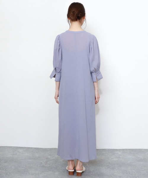 archives（アルシーヴ）の「【入荷禁止】ボリューム袖刺繍ワンピース＋ペチコートSET（ワンピース・レディース・ブルー/オフホワイト/ブラック・MEDIUM）」の6枚目の写真